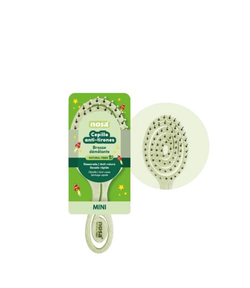 Mini cepillo anti-tirones Verde - Desenreda